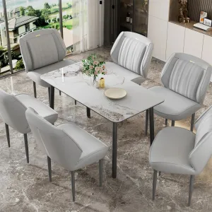 2 Piece Leather Dining Chairs For Kitchen Or Restaurant