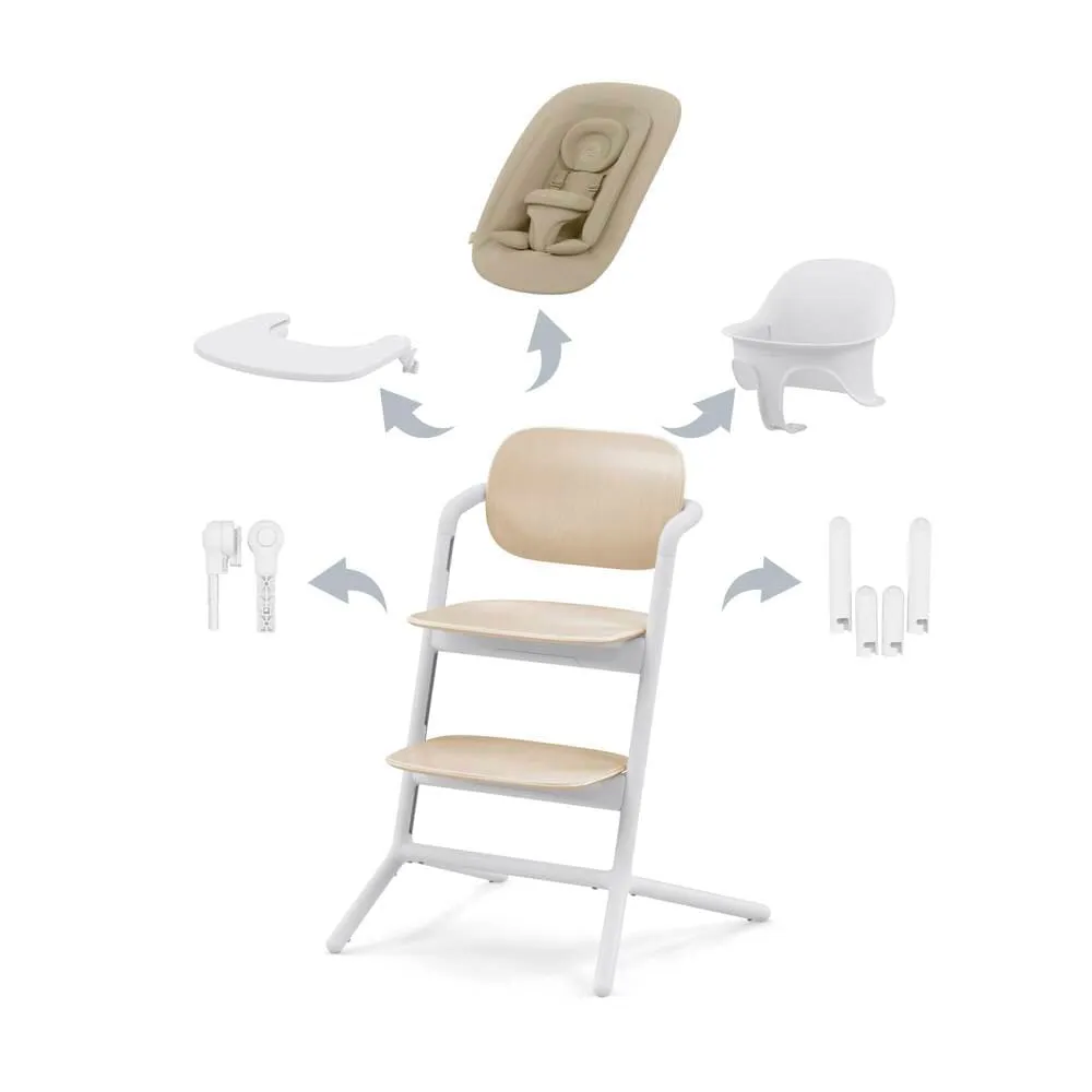Cybex LEMO 4-in-1 Highchair - Sand White