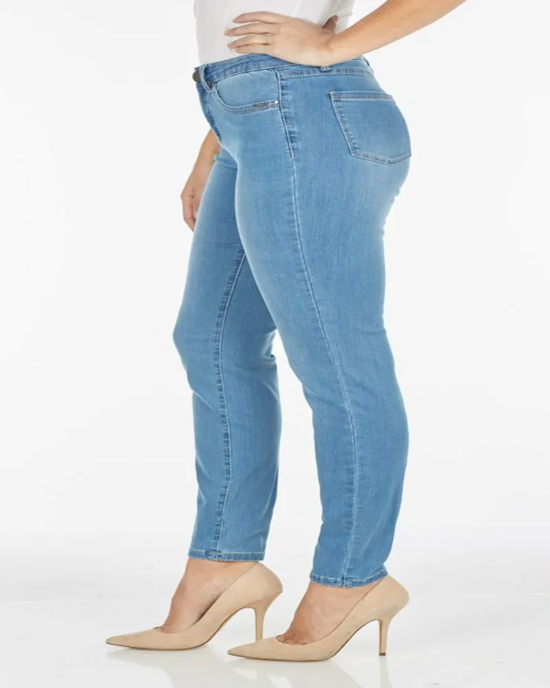 FDJ French Dressing Olivia Cool Max Slim Leg Jeans Chambray Style 2762630