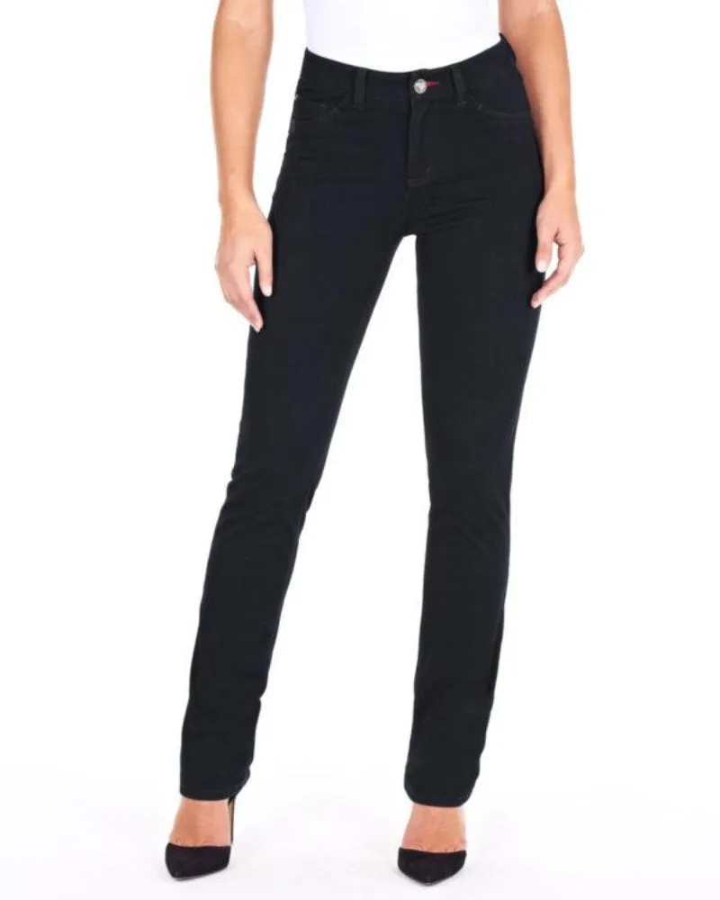 FDJ French Dressing Olivia Love Denim Black Straight Leg Style 2503214