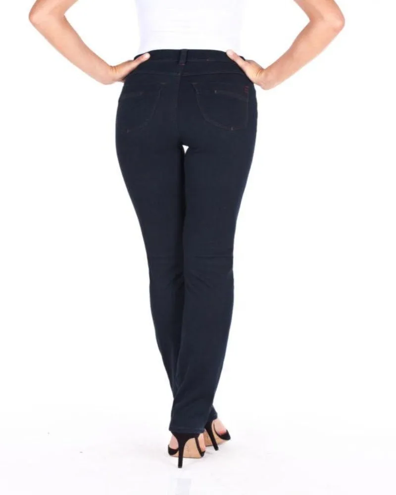 FDJ French Dressing Olivia Love Denim Black Straight Leg Style 2503214