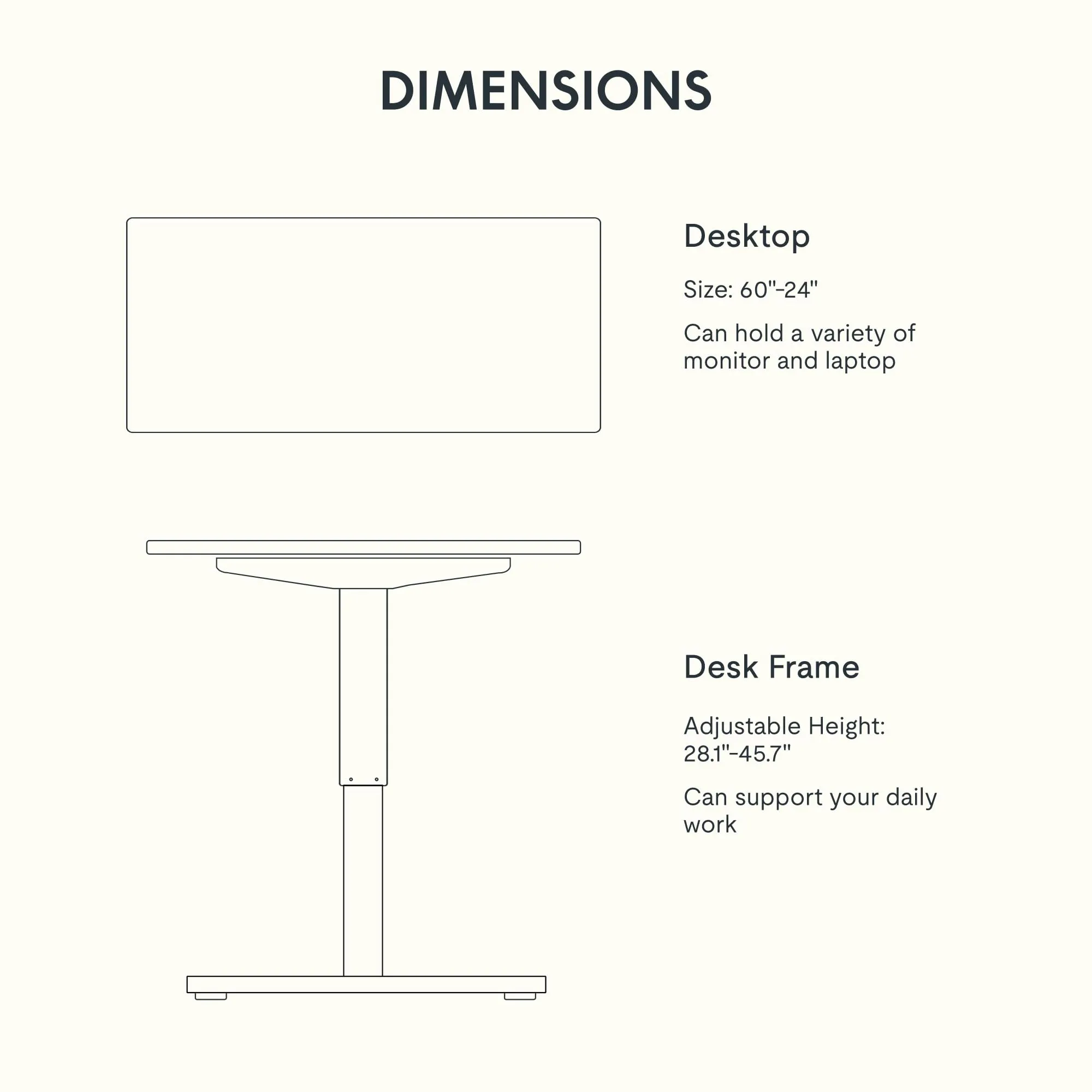FLEXISPOT EN1 Whole-Piece Standing Desk 60"x24" Height Adjustable Desk, Electric Sit Stand Desk Home Office Table Standing Desk (Black Frame   Maple Top, 2 Packages)
