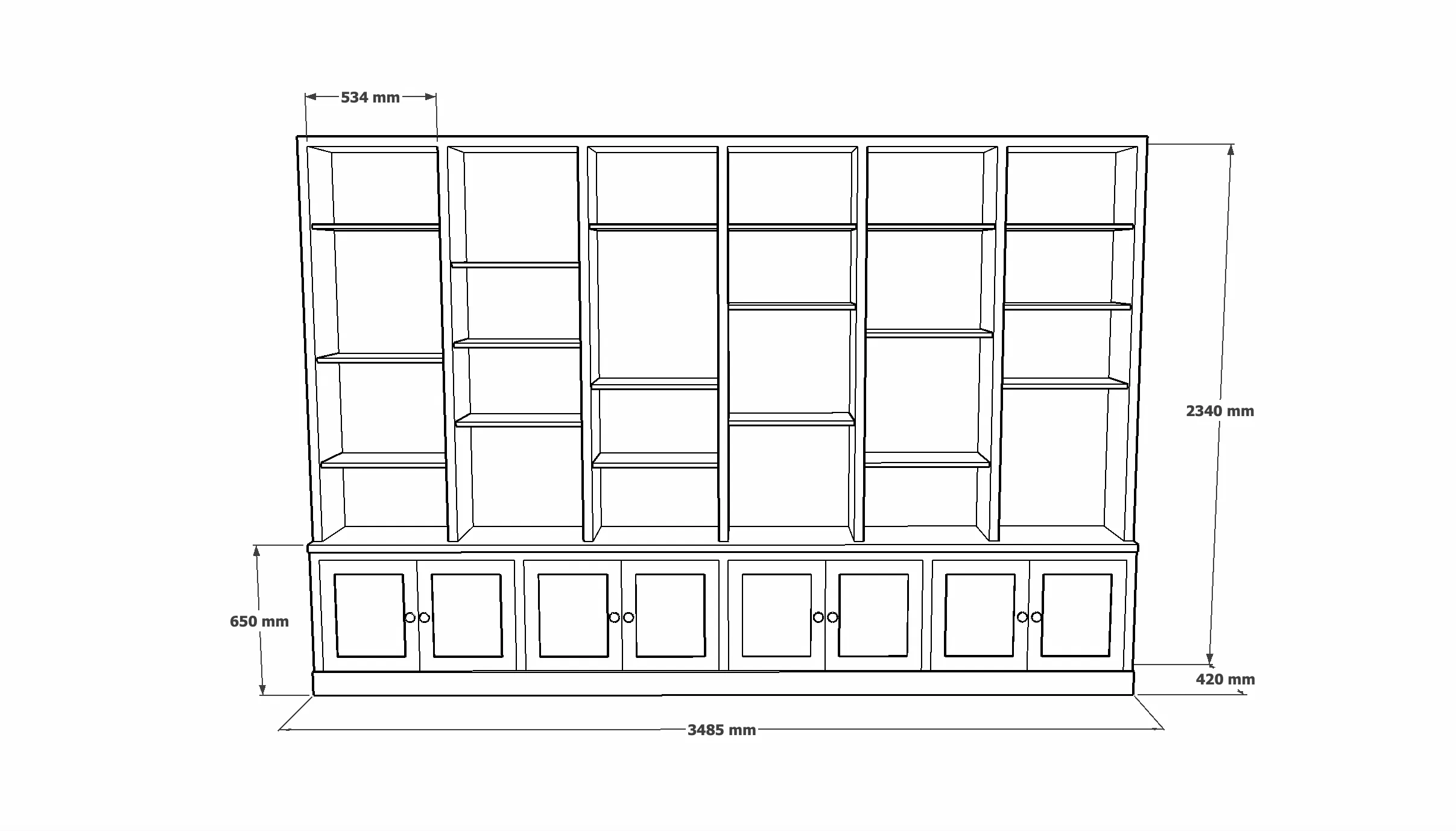 Library Wall Unit