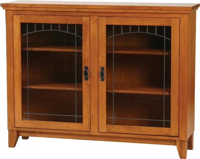 Mission Low Bookcase with doors
