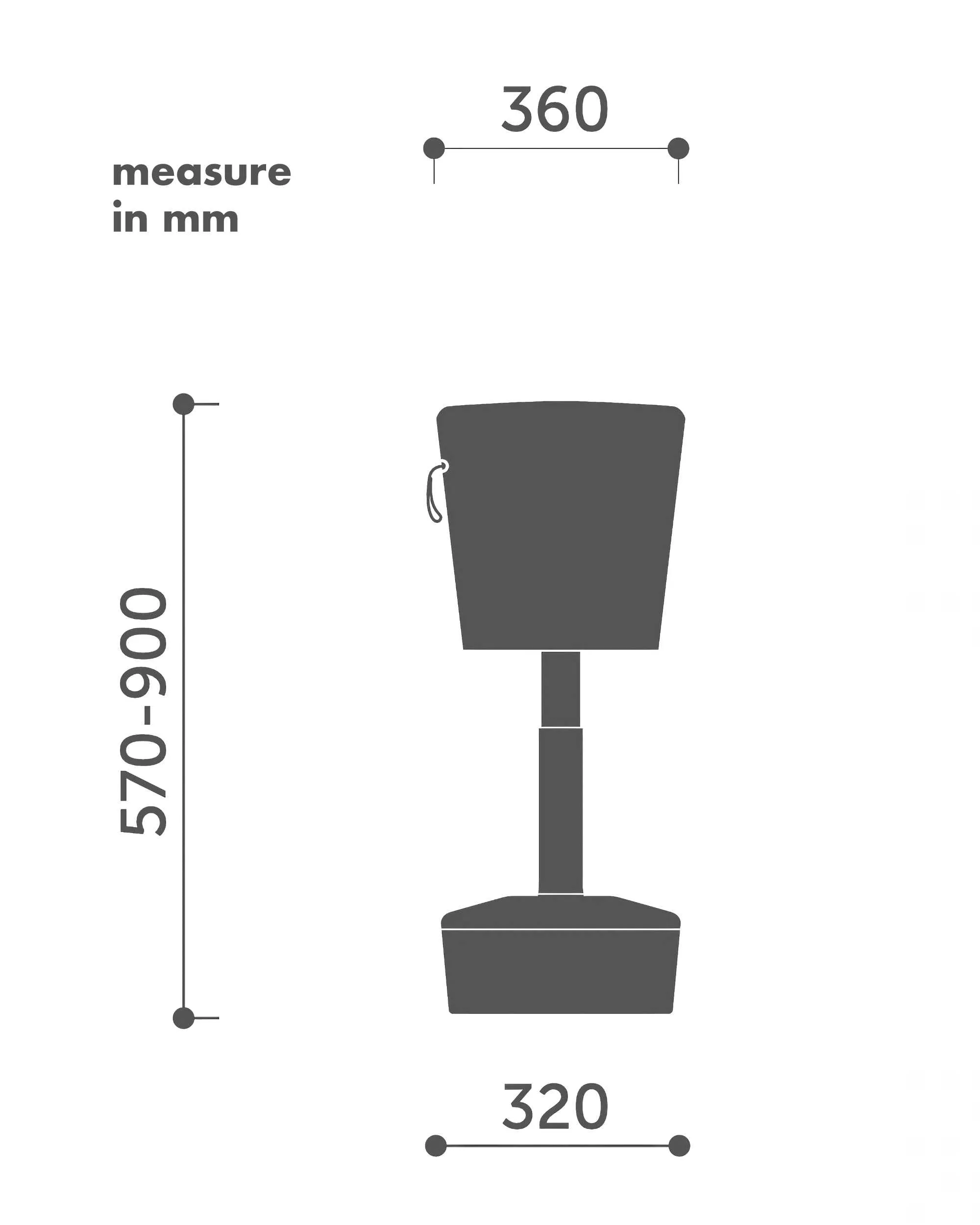 Profim Mickey Ergonomic Stool, Medly 66010/Grey