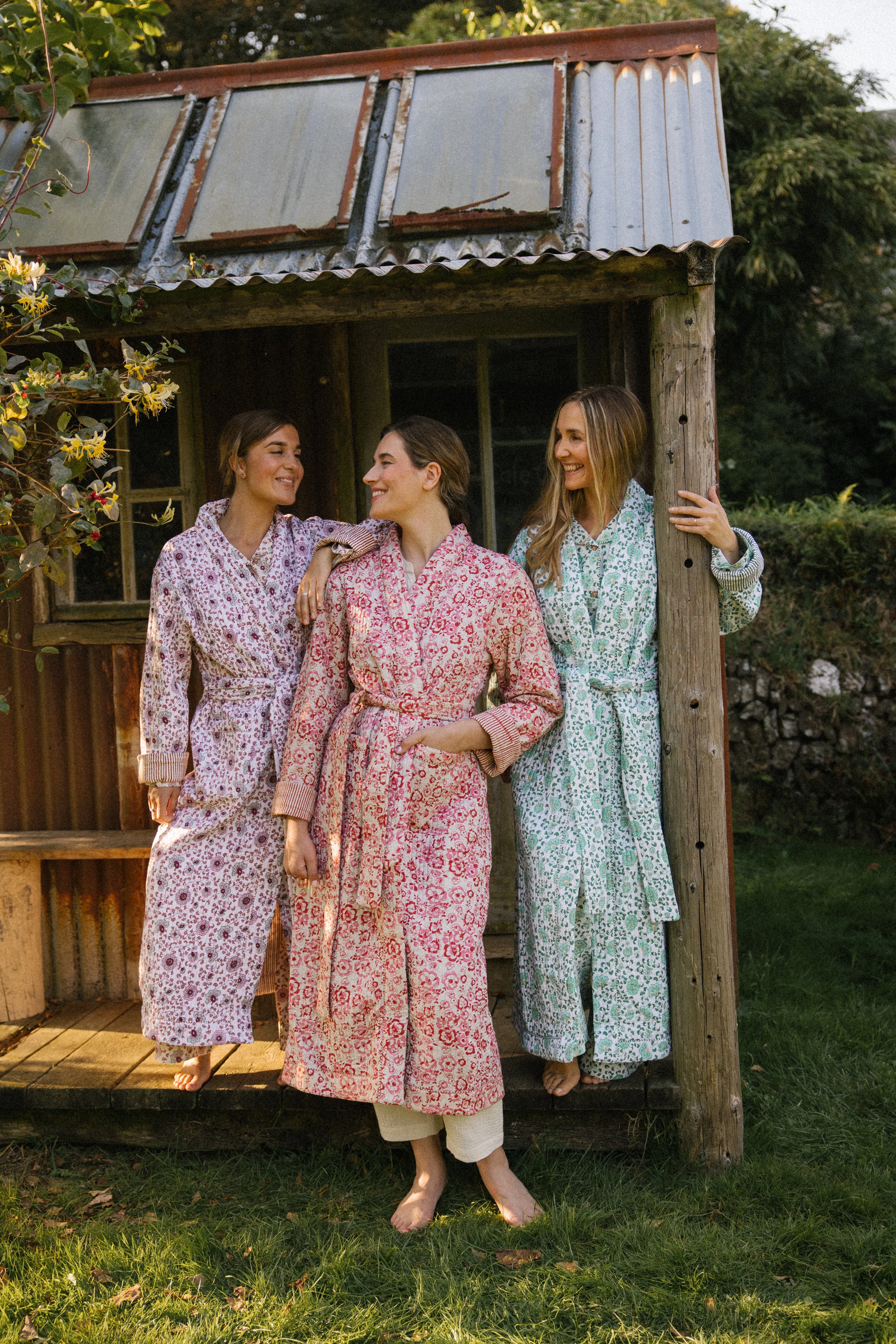 Quilted Dressing Gown - Earth - Restocking September 2025