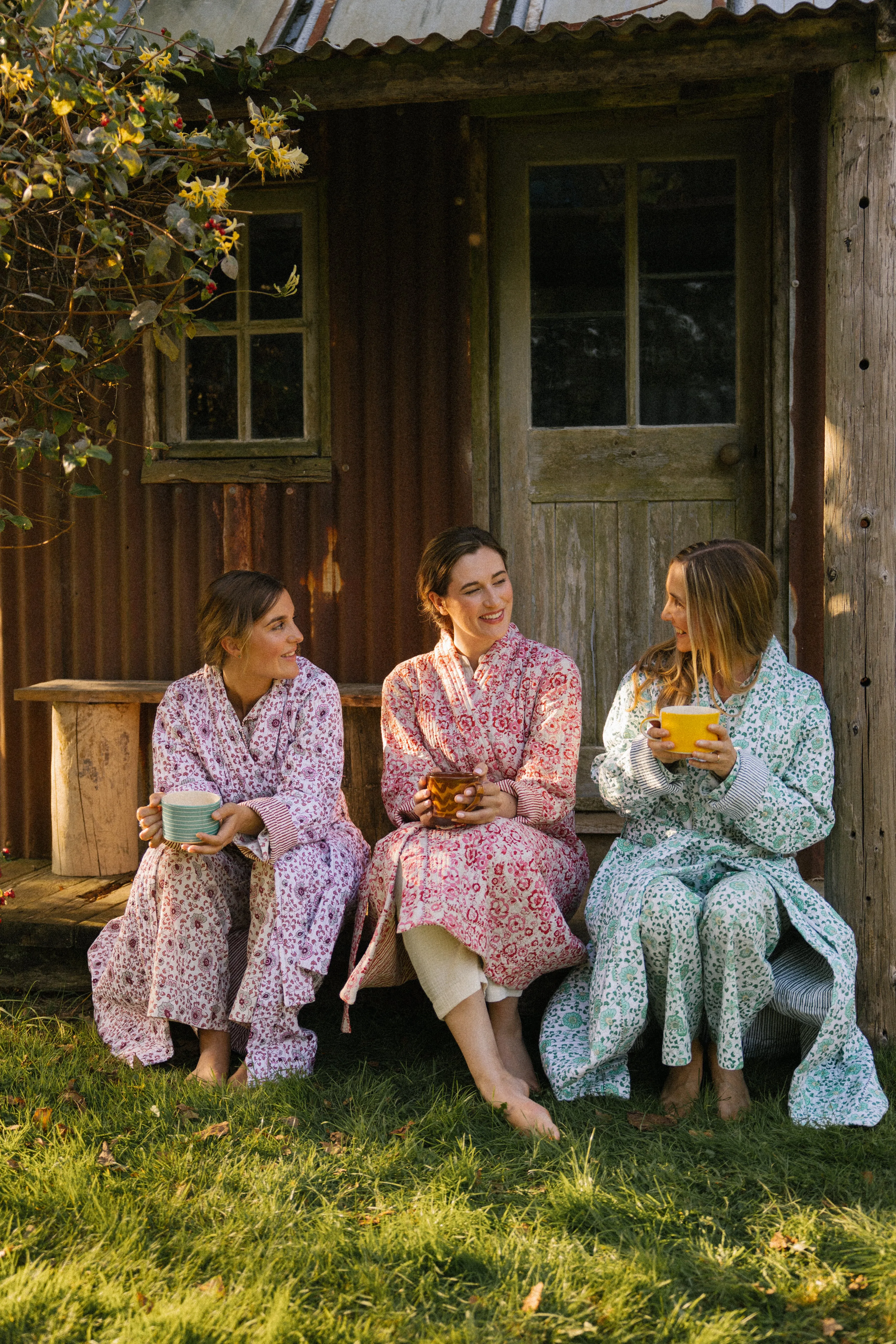 Quilted Dressing Gown - Earth - Restocking September 2025