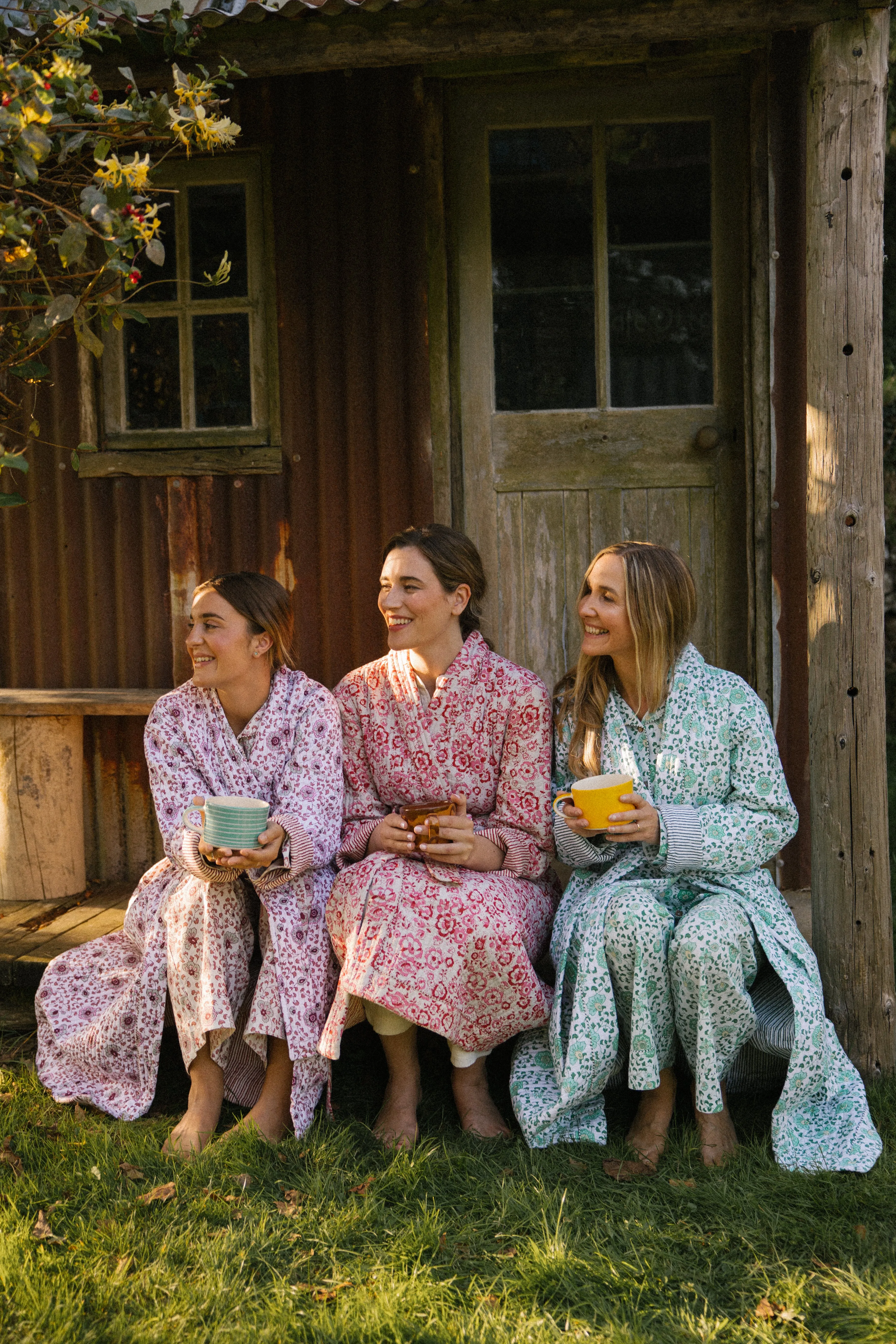 Quilted Dressing Gown - Earth - Restocking September 2025