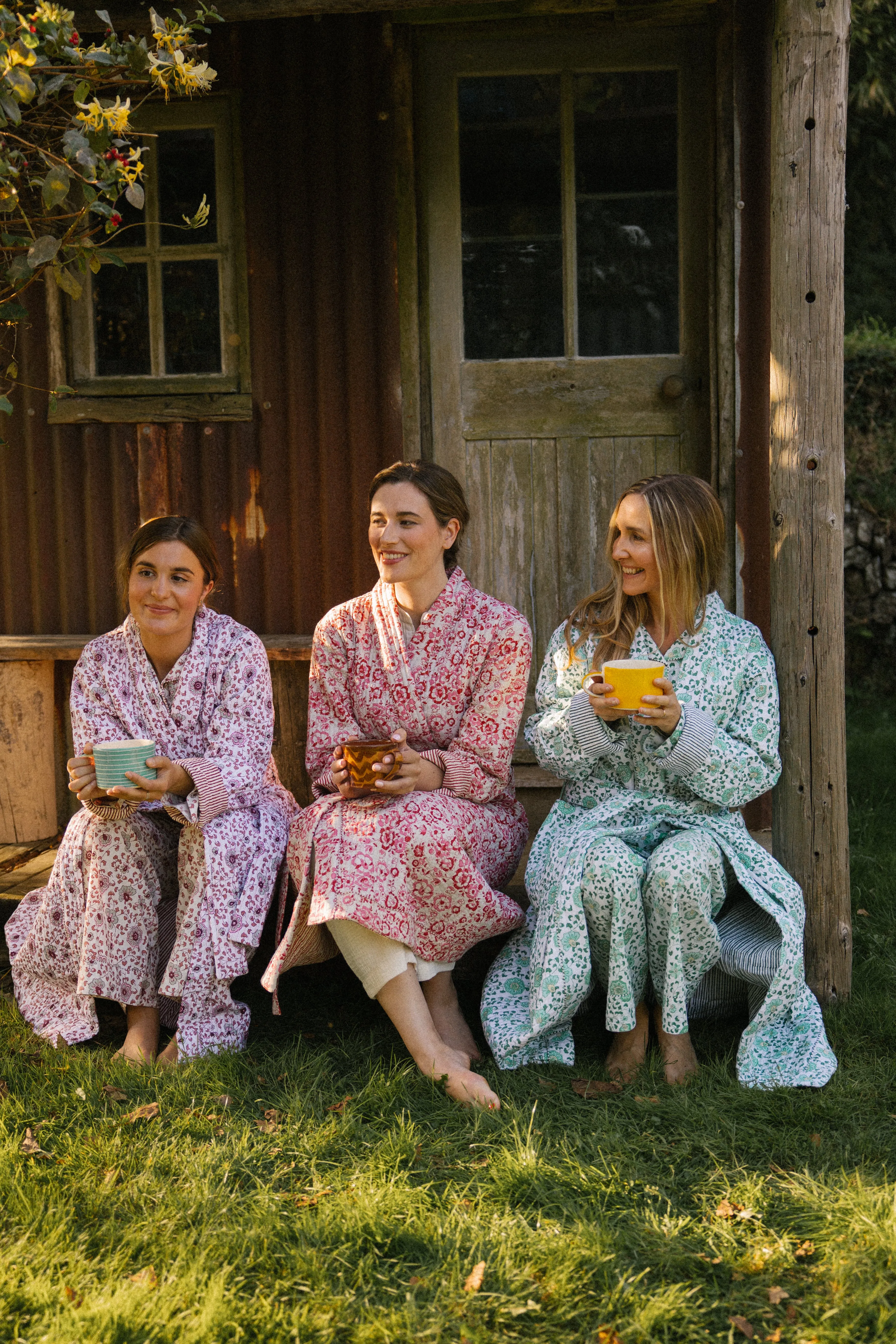 Quilted Dressing Gown - Earth - Restocking September 2025