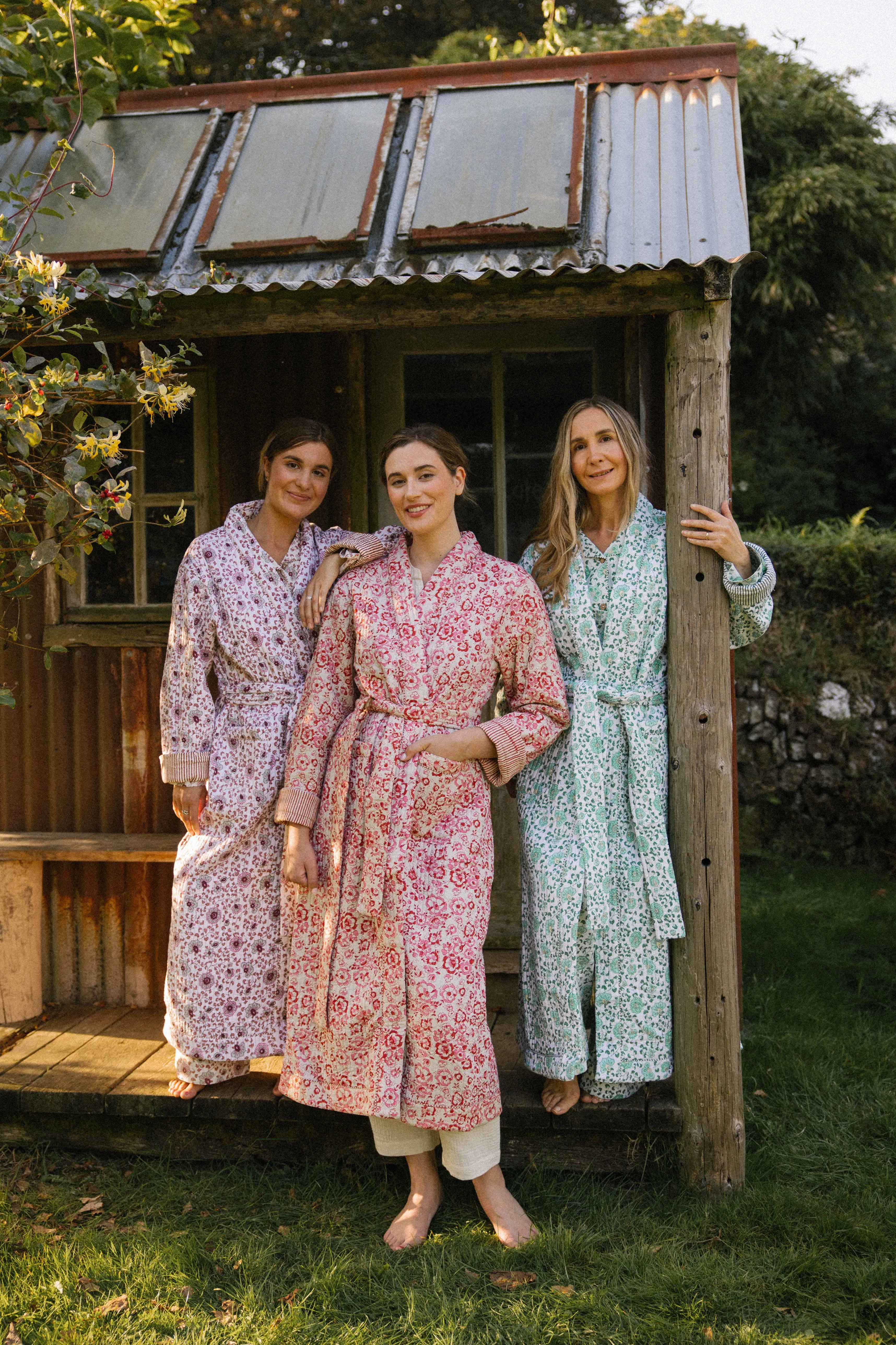 Quilted Dressing Gown - Earth - Restocking September 2025