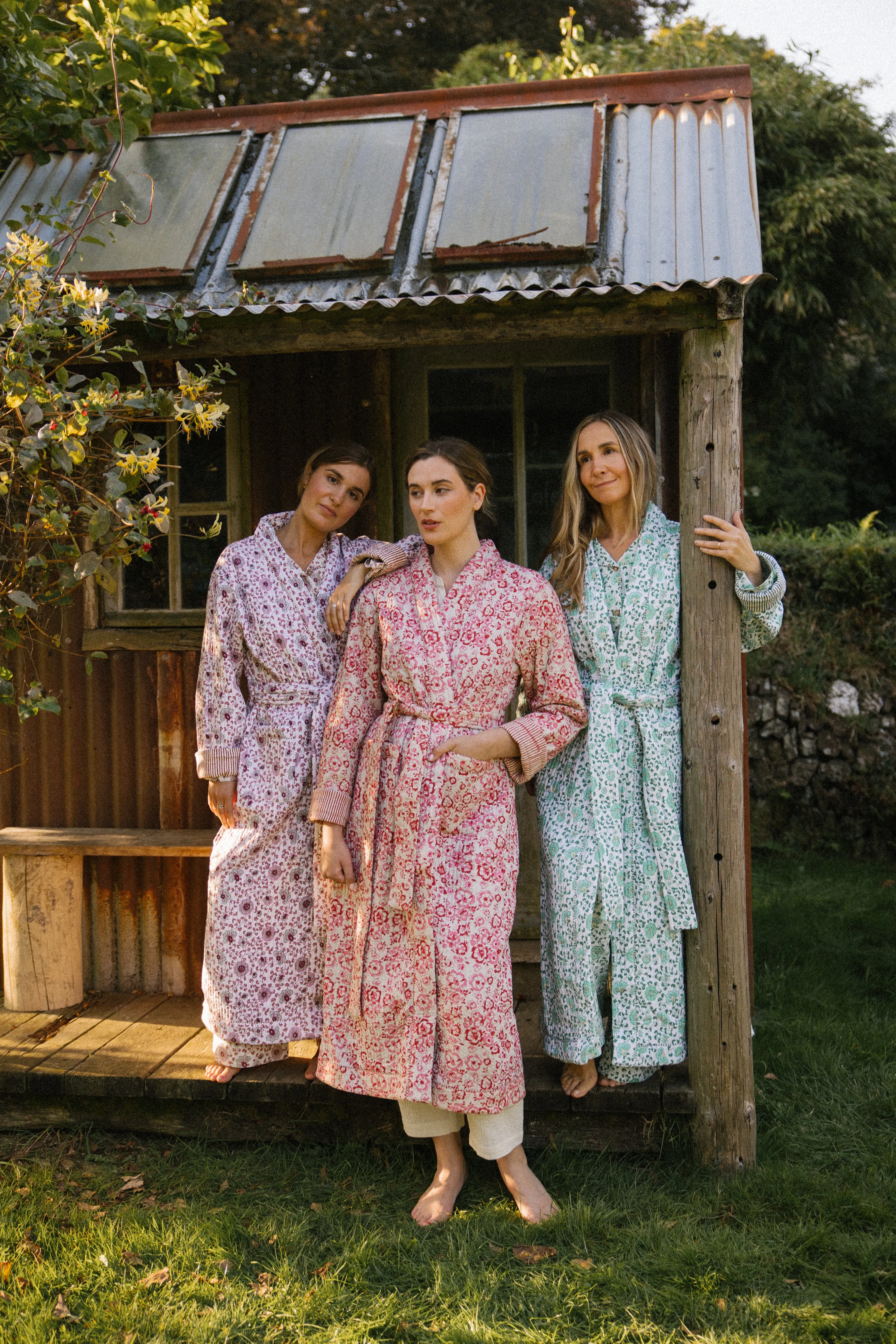 Quilted Dressing Gown - Earth - Restocking September 2025