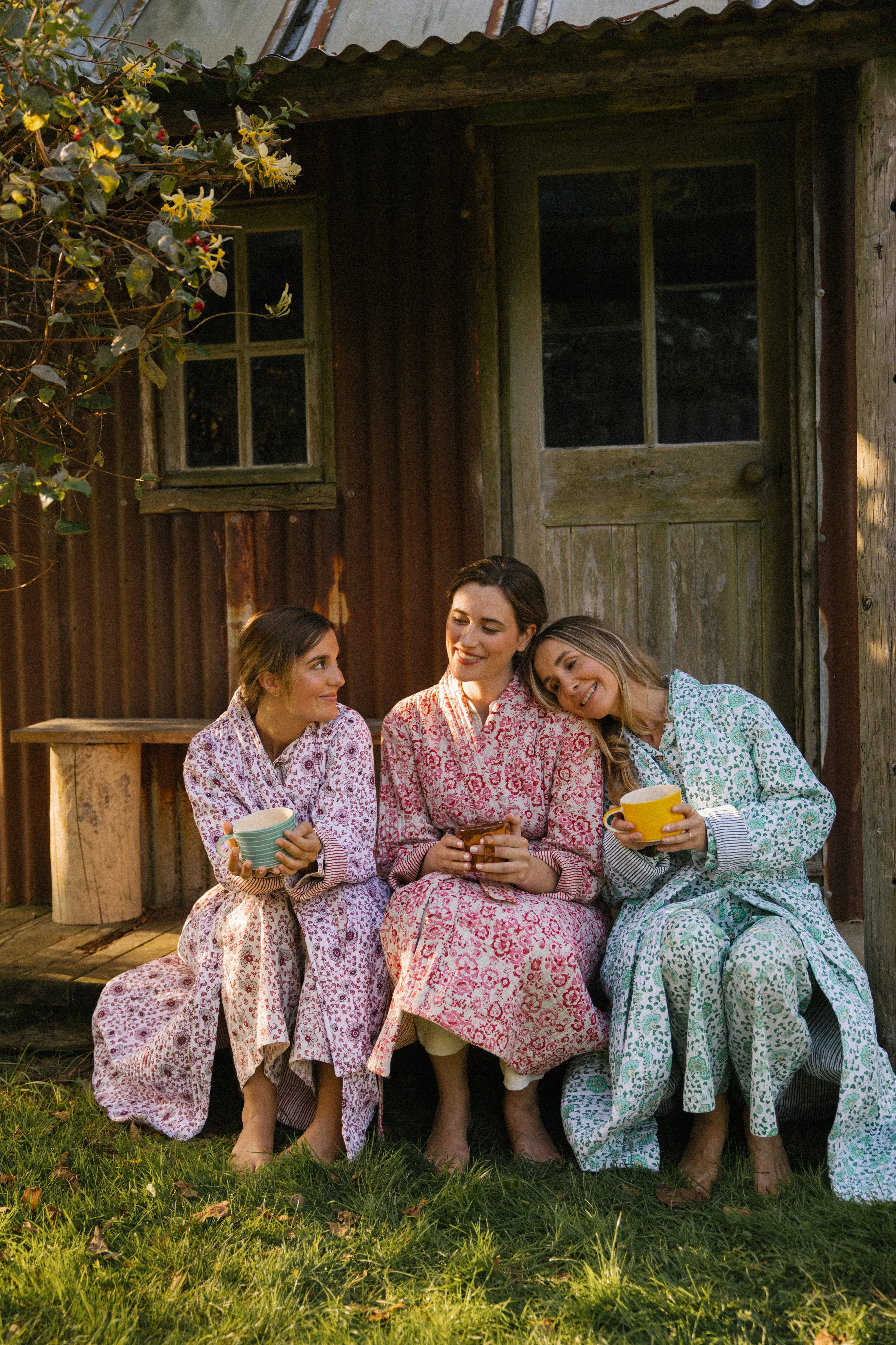 Quilted Dressing Gown - Earth - Restocking September 2025